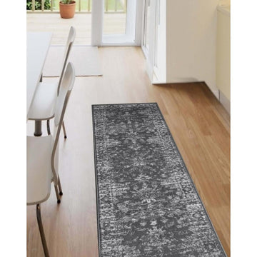 Maestro New Trad Charcoal Runner-Melrose-Rug Love - The Most Loved Rug Store